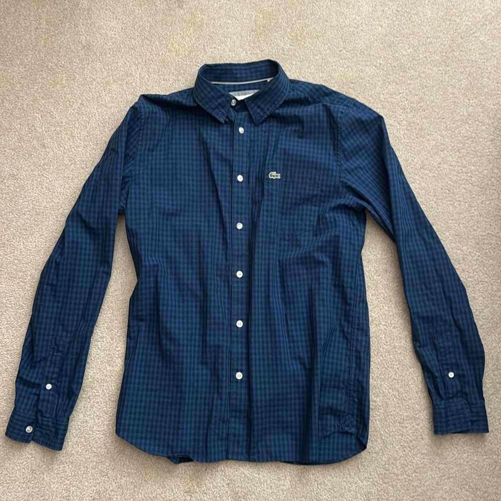 Lacoste blue size medium dress shirt